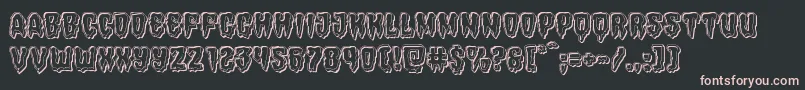 Hemogoblinengrave Font – Pink Fonts on Black Background