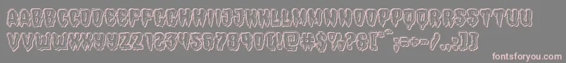 Hemogoblinengrave Font – Pink Fonts on Gray Background