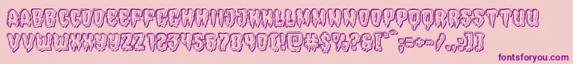 Hemogoblinengrave Font – Purple Fonts on Pink Background
