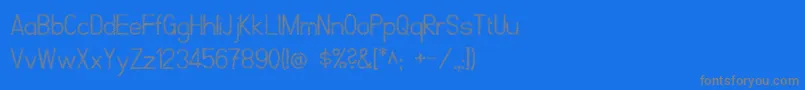 ScrfibbleRegular-Schriftart – Graue Schriften auf blauem Hintergrund