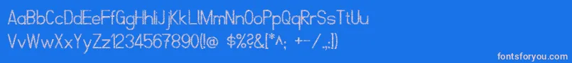 Шрифт ScrfibbleRegular – розовые шрифты на синем фоне