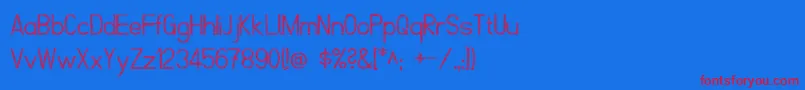 Шрифт ScrfibbleRegular – красные шрифты на синем фоне