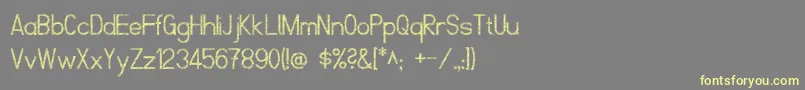 Saiba mais sobre a fonte ScrfibbleRegular Fonte ScrfibbleRegular – fontes amarelas em um fundo cinza