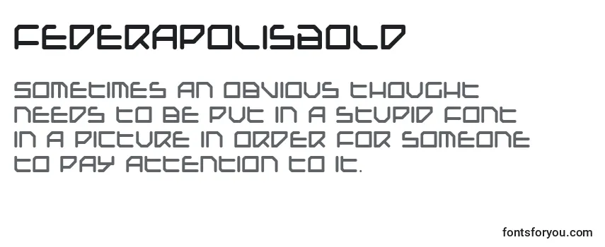 Review of the FederapolisBold Font