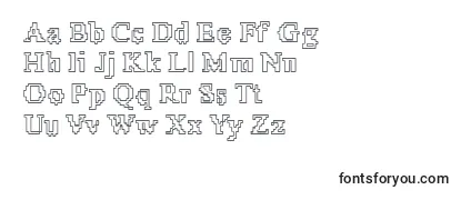 X51Outline Font