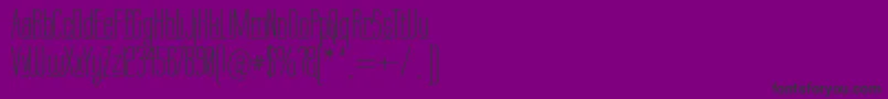 Labtund Font – Black Fonts on Purple Background