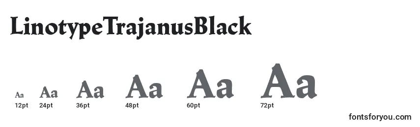 LinotypeTrajanusBlack-fontin koot