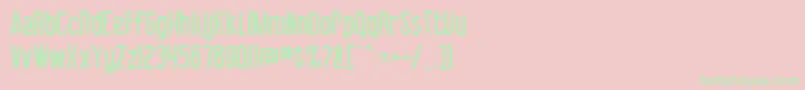 Vibrolator ffy Font – Green Fonts on Pink Background