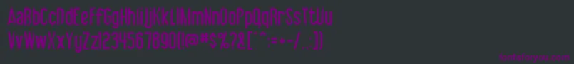フォントVibrolator ffy – 黒い背景に紫のフォント