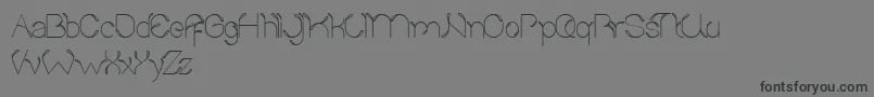 Fonte SproutAndTheBean – fontes pretas em um fundo cinza