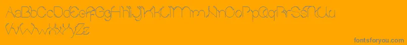 SproutAndTheBean Font – Gray Fonts on Orange Background