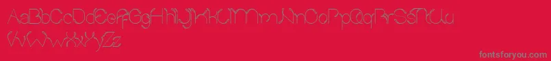 SproutAndTheBean Font – Gray Fonts on Red Background
