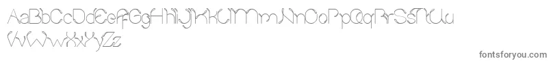 SproutAndTheBean Font – Gray Fonts on White Background