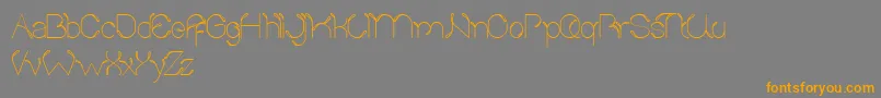 SproutAndTheBean Font – Orange Fonts on Gray Background