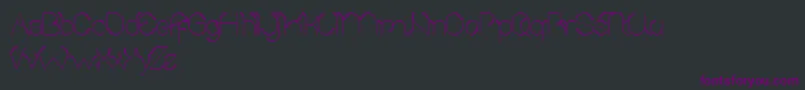 SproutAndTheBean Font – Purple Fonts on Black Background