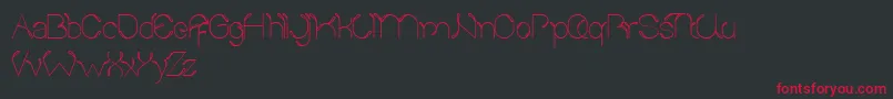 SproutAndTheBean Font – Red Fonts on Black Background