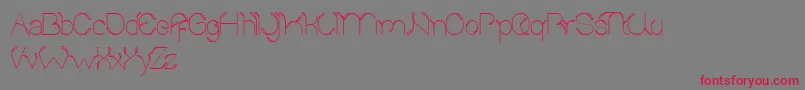 SproutAndTheBean Font – Red Fonts on Gray Background