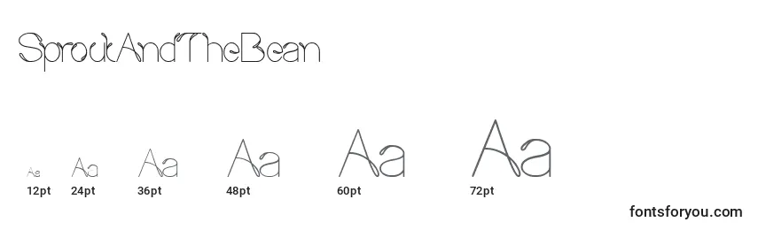 SproutAndTheBean Font Sizes
