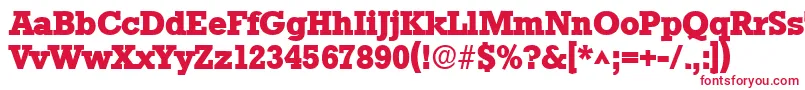Шрифт StamfordHeavySfBold – красные шрифты