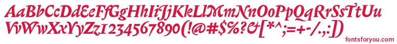 BiblonOtBoldItalic Font – Red Fonts