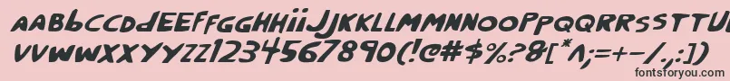 CrappityCrapCrapItalic Font – Black Fonts on Pink Background