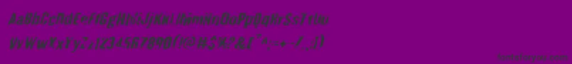 Quarrystoneital Font – Black Fonts on Purple Background
