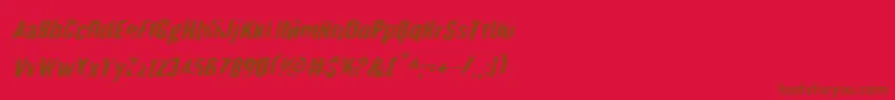 Quarrystoneital-fontti – ruskeat fontit punaisella taustalla