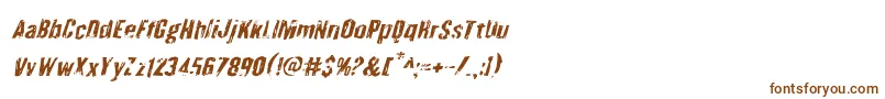 Шрифт Quarrystoneital – коричневые шрифты на белом фоне
