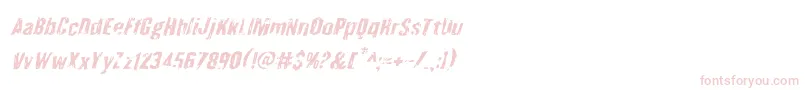 Quarrystoneital Font – Pink Fonts on White Background