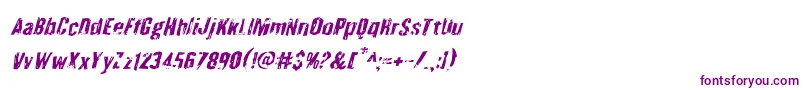 Quarrystoneital Font – Purple Fonts on White Background