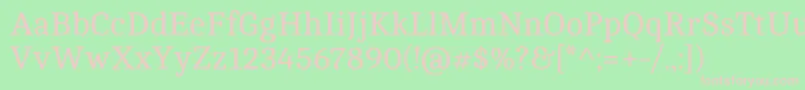 CamboRegular Font – Pink Fonts on Green Background