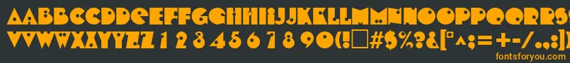 ShotgunRegular Font – Orange Fonts on Black Background