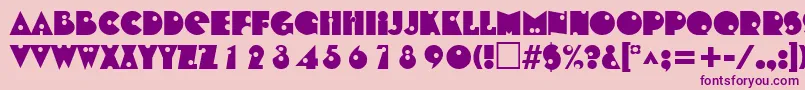 ShotgunRegular Font – Purple Fonts on Pink Background