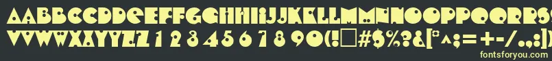 ShotgunRegular Font – Yellow Fonts on Black Background
