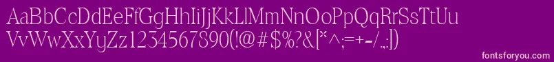 ToledolhRegular Font – Pink Fonts on Purple Background