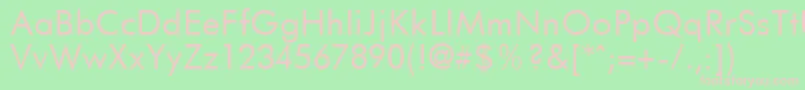 FuturistRegular Font – Pink Fonts on Green Background