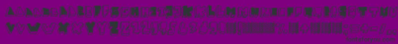 BalokBalokTakSempurna Font – Black Fonts on Purple Background