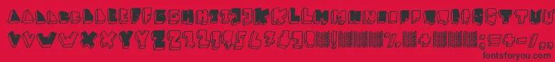 Más sobre la fuente BalokBalokTakSempurna fuente BalokBalokTakSempurna – Fuentes Negras Sobre Fondo Rojo