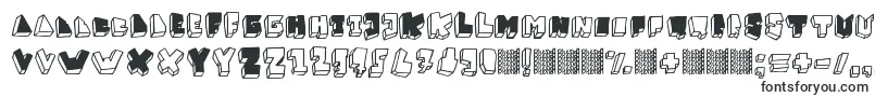BalokBalokTakSempurna-Schriftart – Geometrische Schriften