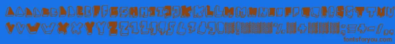 More about BalokBalokTakSempurna Font BalokBalokTakSempurna Font – Brown Fonts on Blue Background