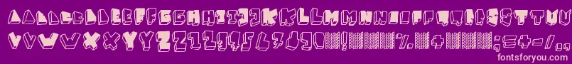 BalokBalokTakSempurna Font – Pink Fonts on Purple Background