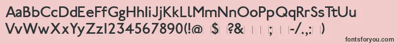 Paddington Font – Black Fonts on Pink Background