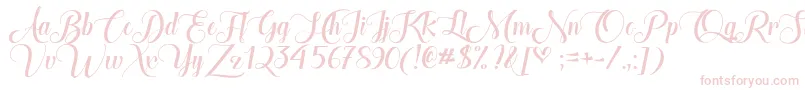 TheHeartOfEverythingDemo Font – Pink Fonts