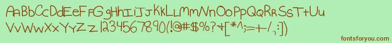 More about Kbmommydearest Font Kbmommydearest Font – Brown Fonts on Green Background