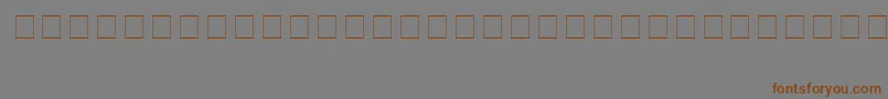 Шрифт SymbolItalic – коричневые шрифты на сером фоне