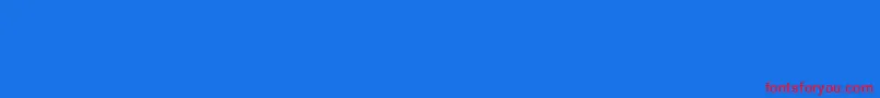 LinotypeDinosaures Font – Red Fonts on Blue Background