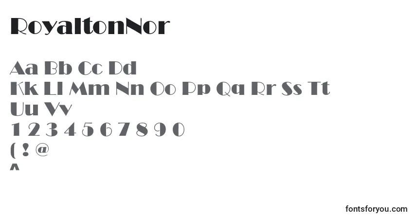Шрифт RoyaltonNormal – алфавит, цифры, специальные символы