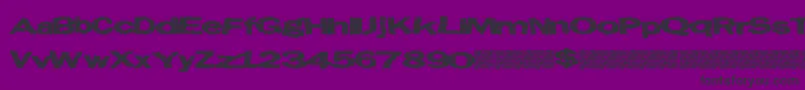 Шрифт Eastcity – чёрные шрифты на фиолетовом фоне
