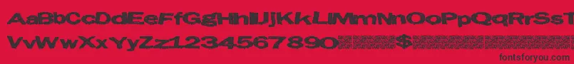 Eastcity Font – Black Fonts on Red Background