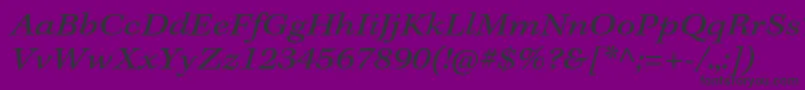 KeplerstdExtitcapt-Schriftart – Schwarze Schriften auf violettem Hintergrund